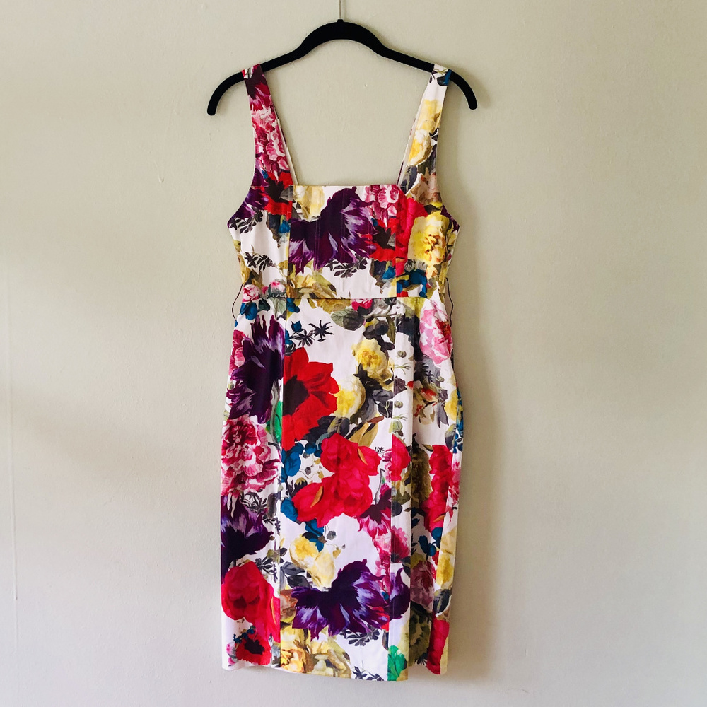 Alice + Olivia floral print cocktail mini dress